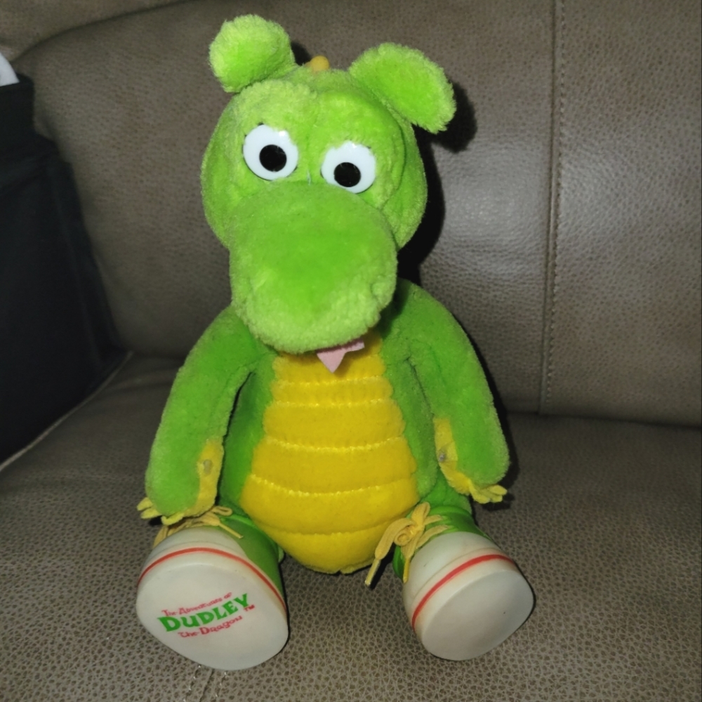 Vtg The Adventures Of DUDLEY the Dragon Plush 1994 - Vintage Dudley